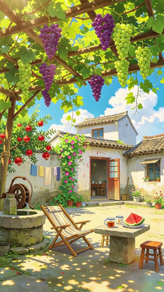 夏日小美好的院落