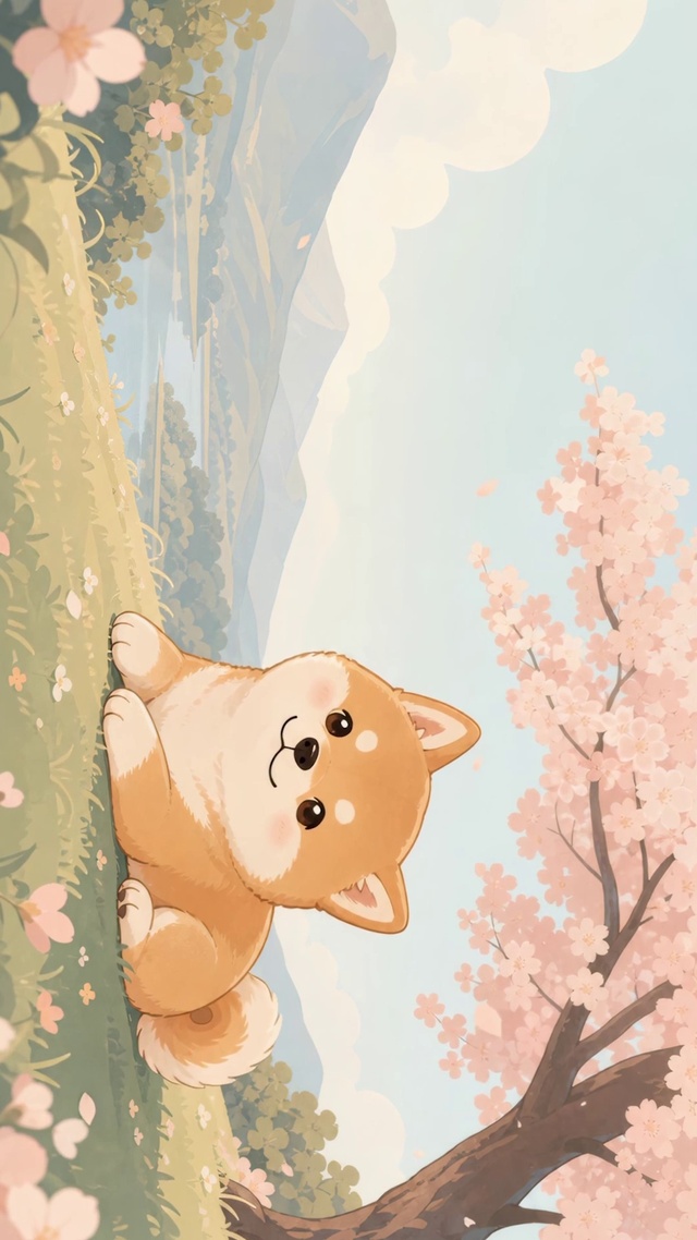 可爱小柴犬