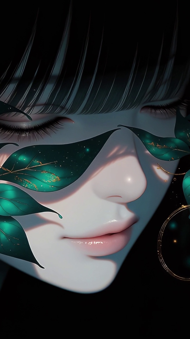 二次元暗夜神秘少女