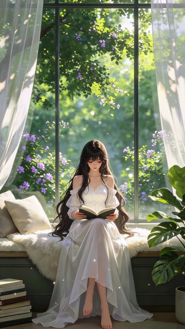 小清晰看书美女