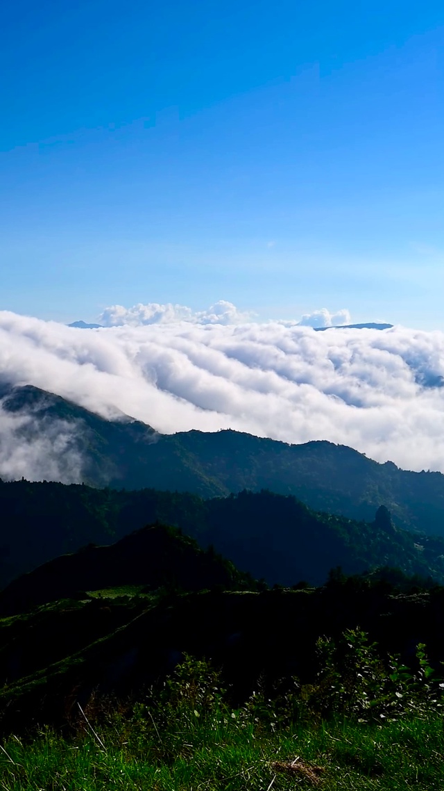 清晨高山云海