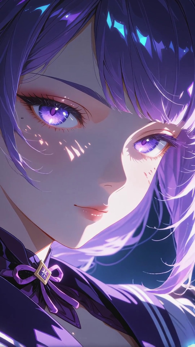 紫发少女