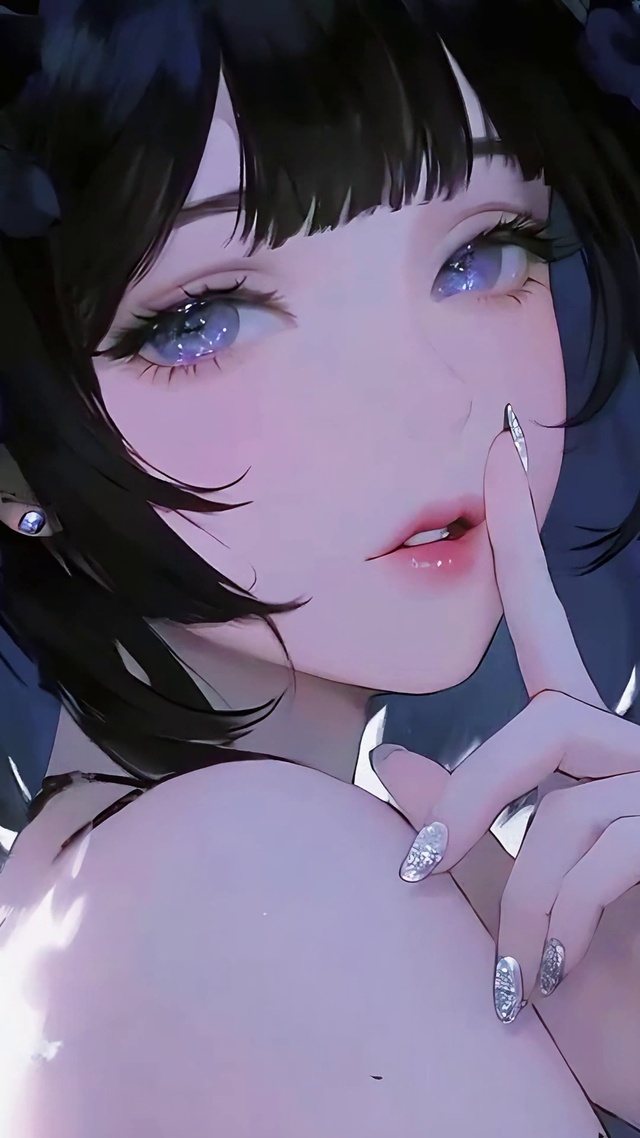 禁声短发少女(动漫手机动态壁纸)