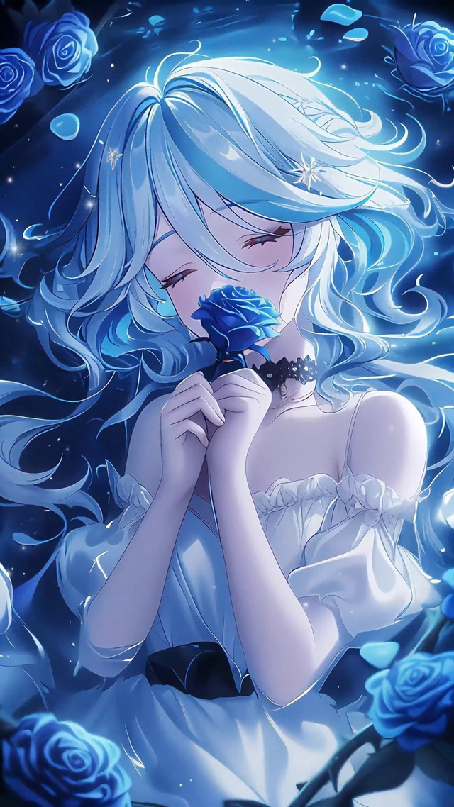 芙宁娜丨蔚蓝玫瑰丨