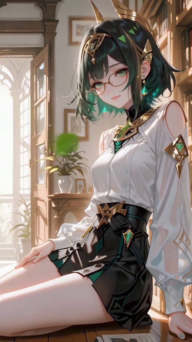 暖光书房街角奈芙尔