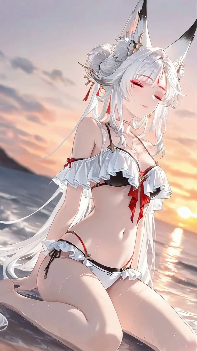 心月狐泳衣转场