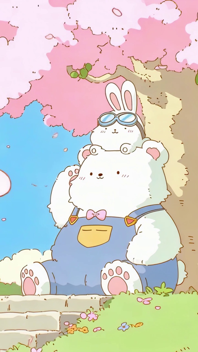 春天的软萌小熊治愈日常