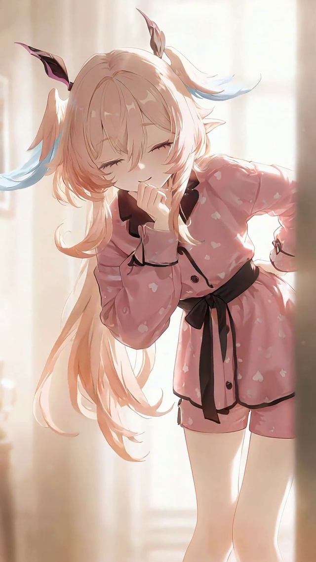 莉奈亚丨粉色睡衣丨