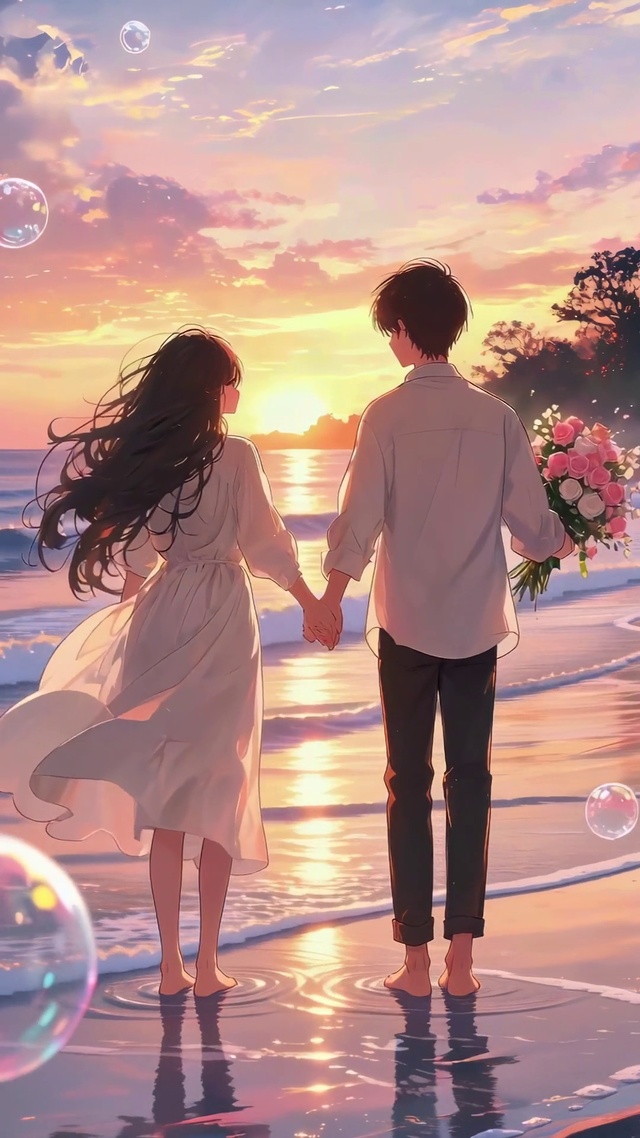 海边浪漫情侣