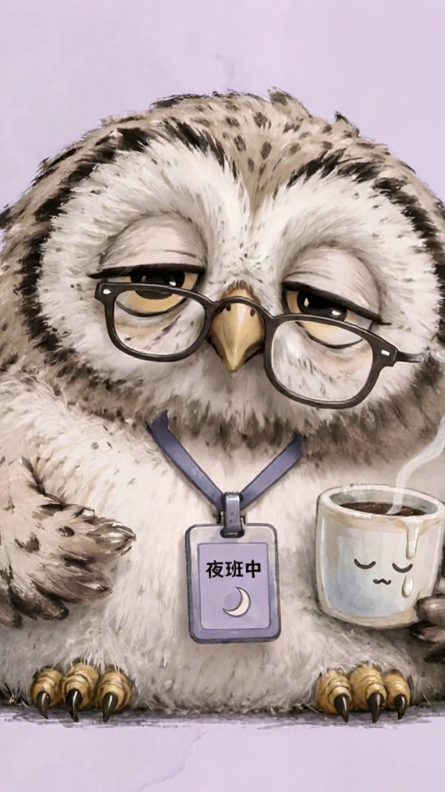睁不开眼的夜班打工人