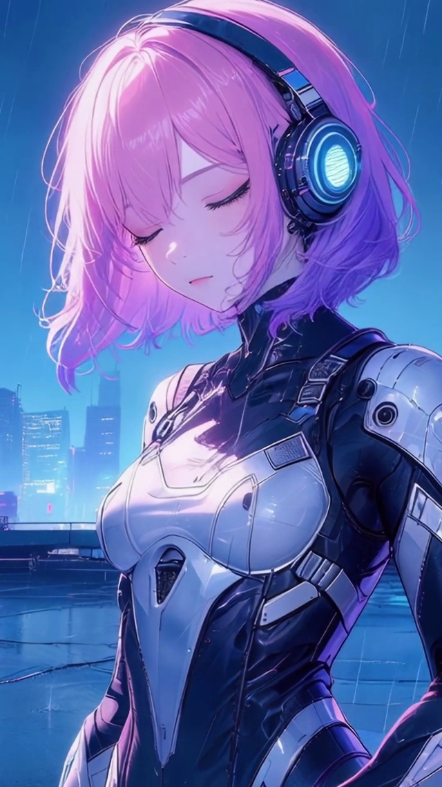 二次元炫酷女孩