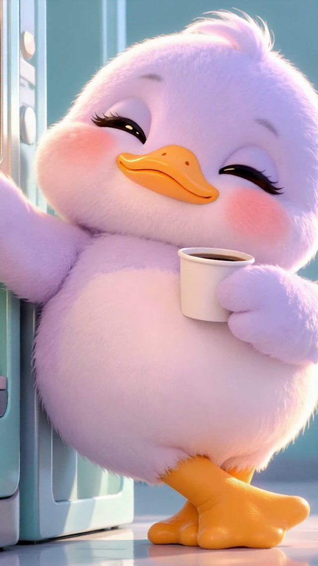 萌趣咖啡续命打工人日常