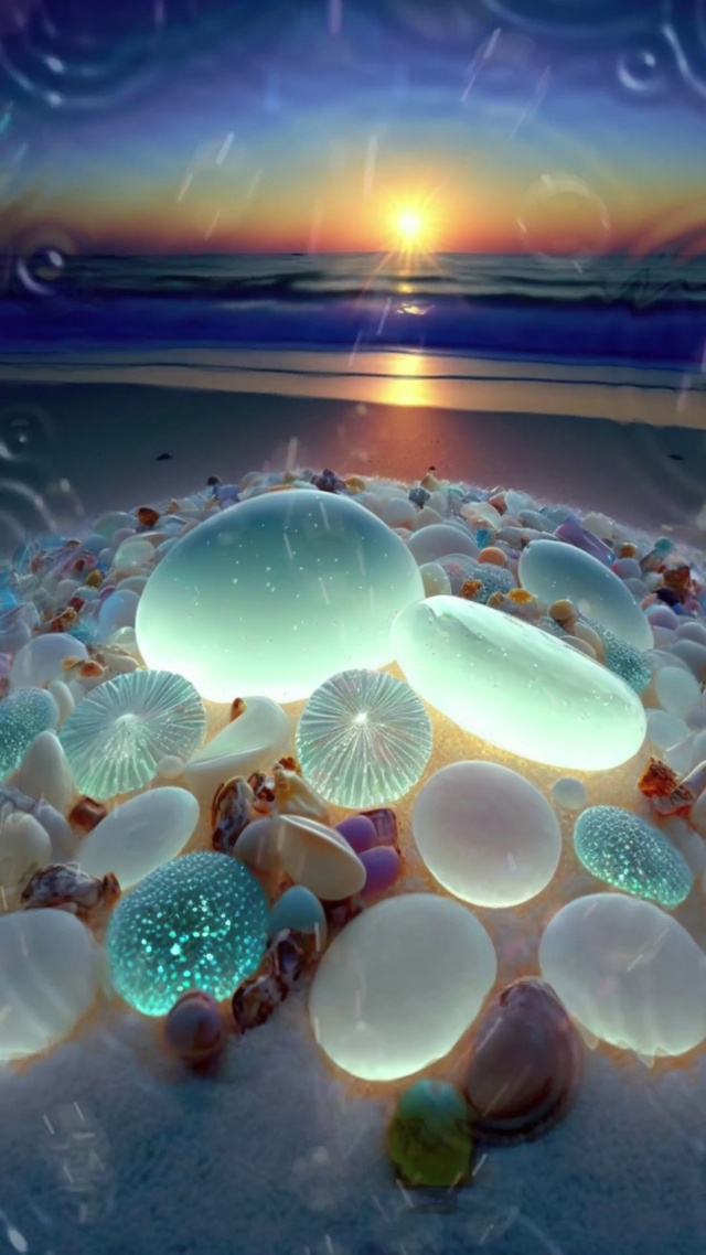 海滩鹅卵石