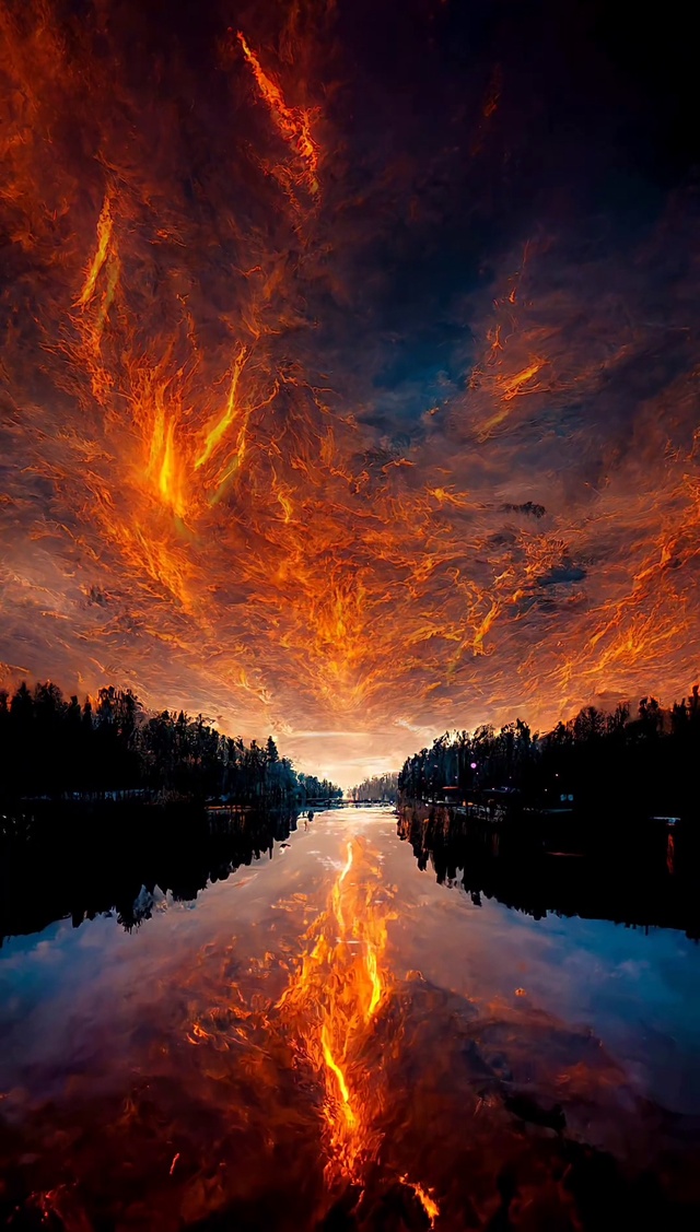 烈焰星空