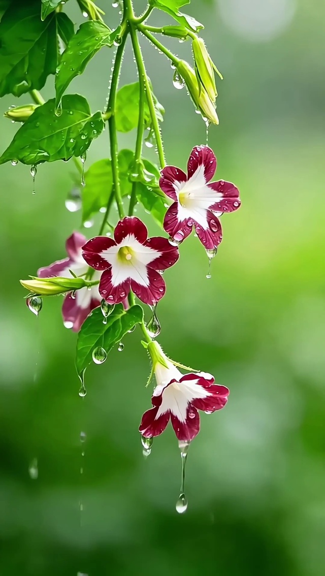 雨落花枝