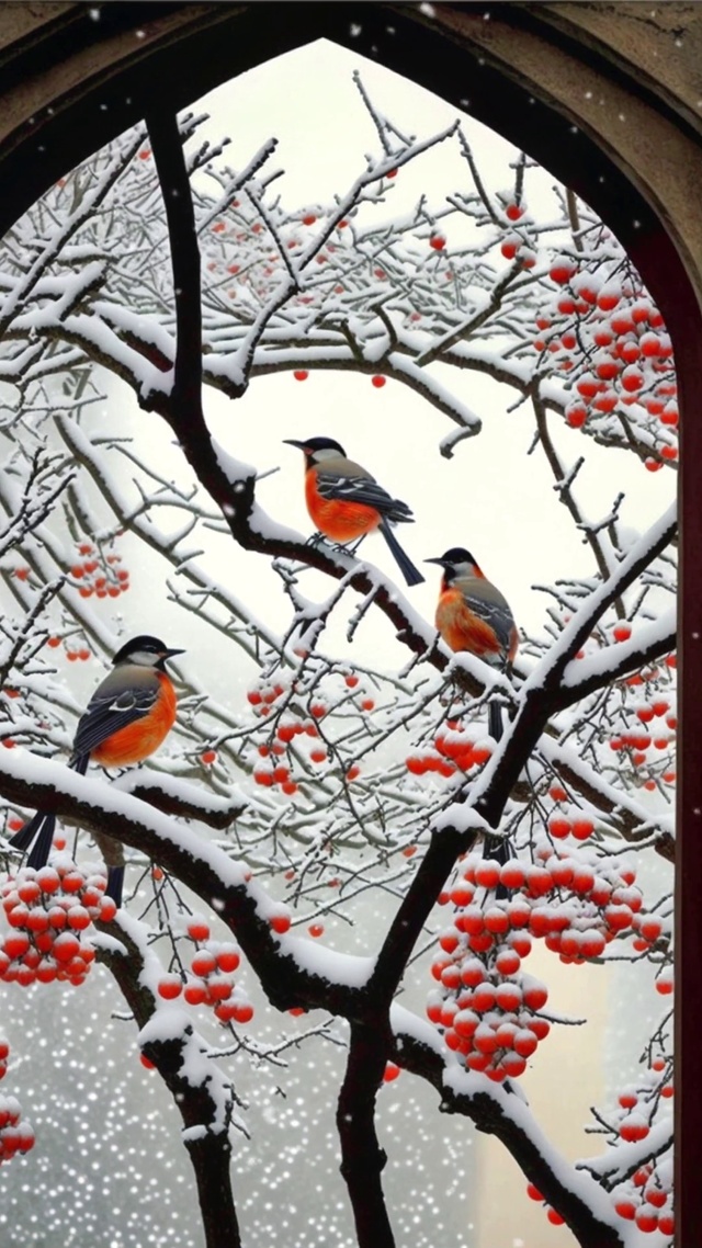 小时候的柿子树