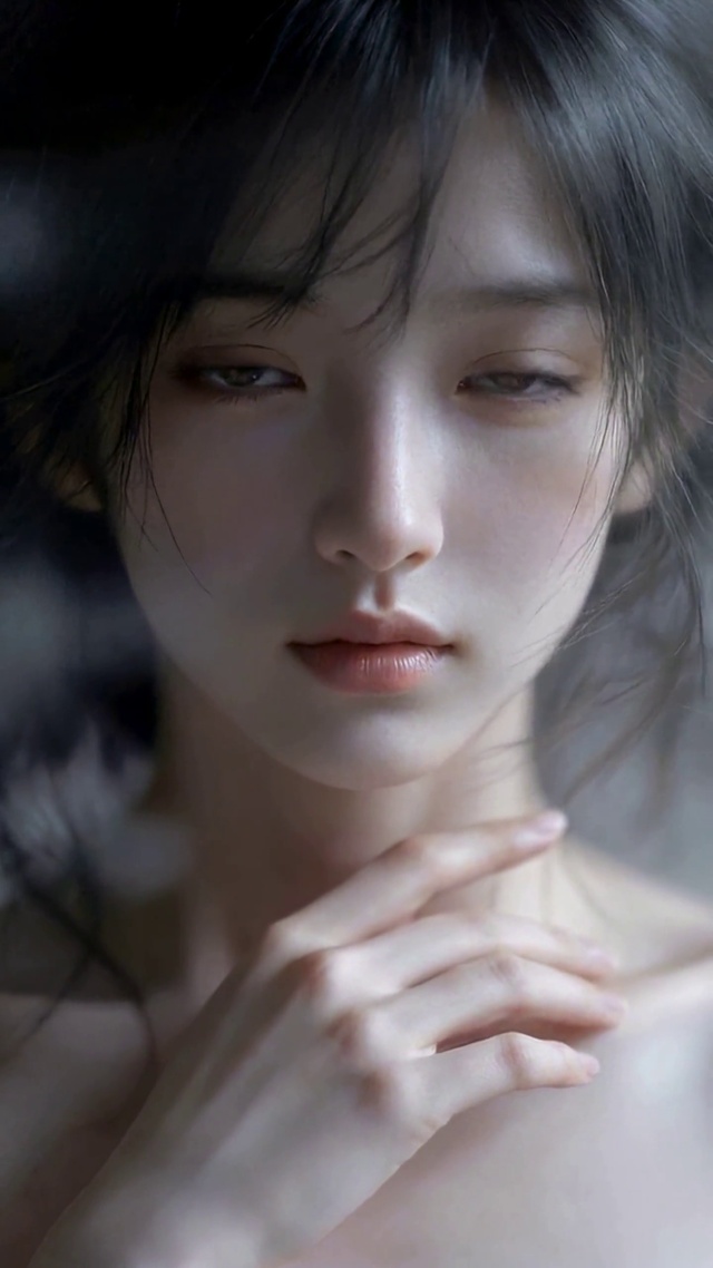 灰调清冷女神