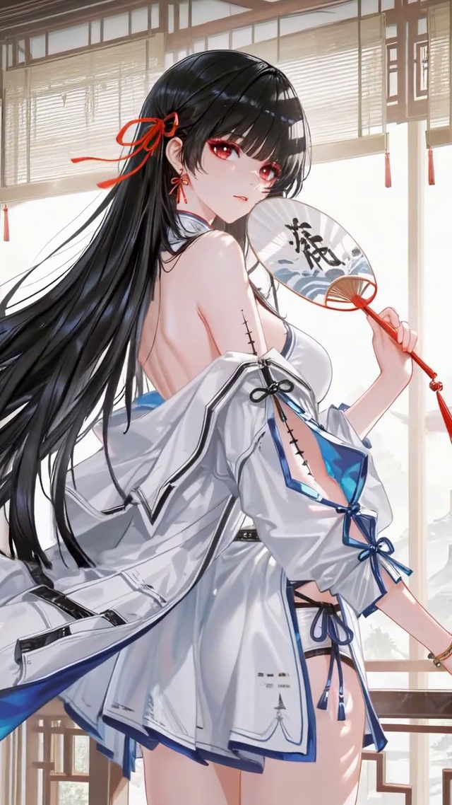 窗边国风女孩.千咲