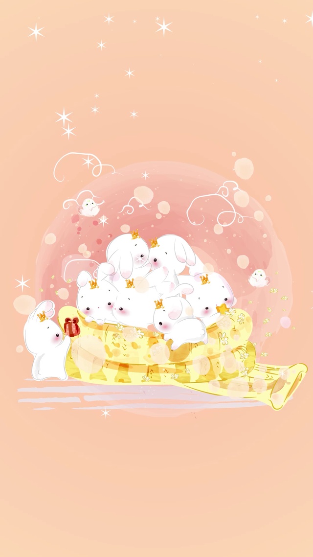 4K 超清 可爱 围脖中小兔子