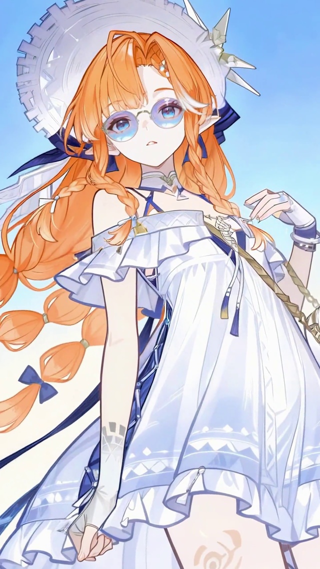 海边白裙少女西格莉卡