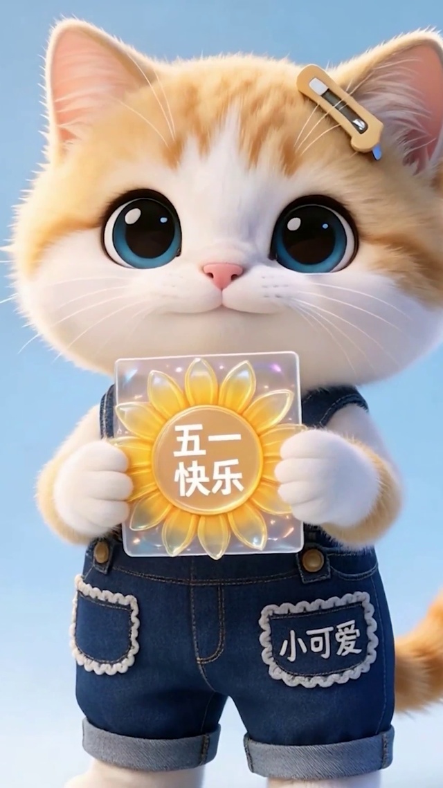 五一快乐可爱猫咪