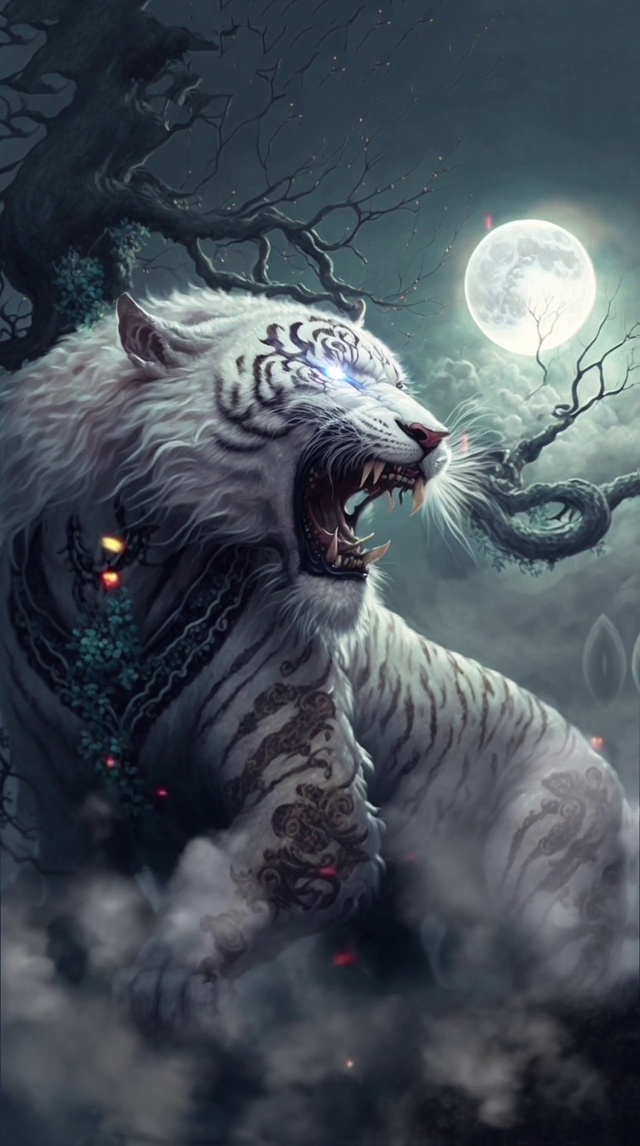 山海经四大神兽白虎四