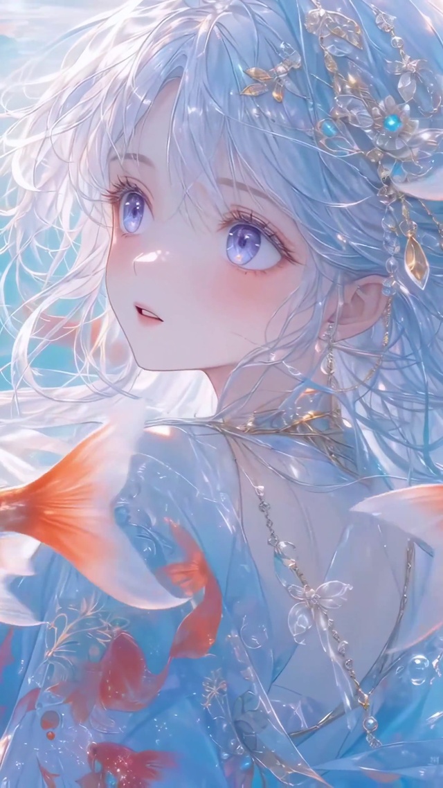 少女与金鱼