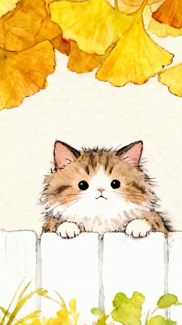篱笆上猫咪