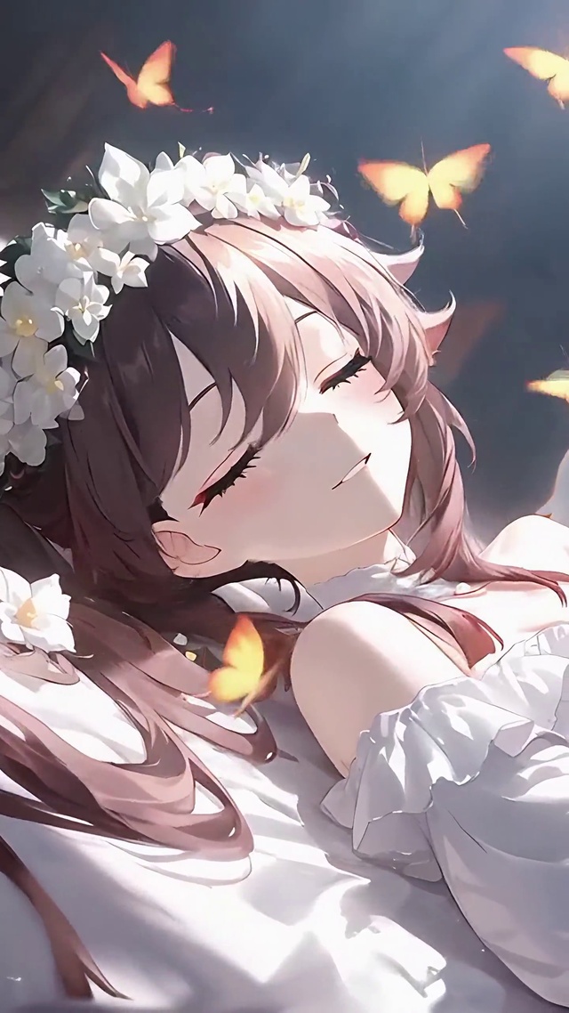 =胡桃丨纯白花海丨