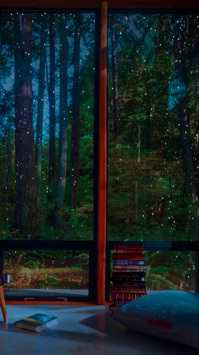 森林玻璃雨滴房间