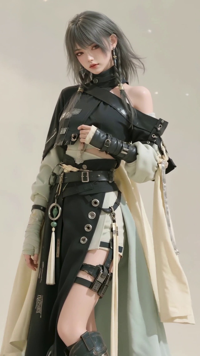 酷飒国风二次元美少女