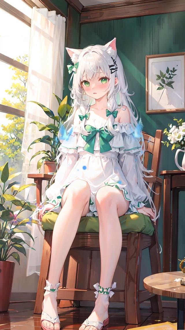 4K 房间的猫耳少女