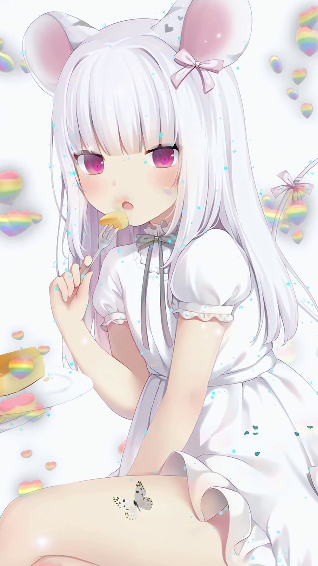 白发美少女