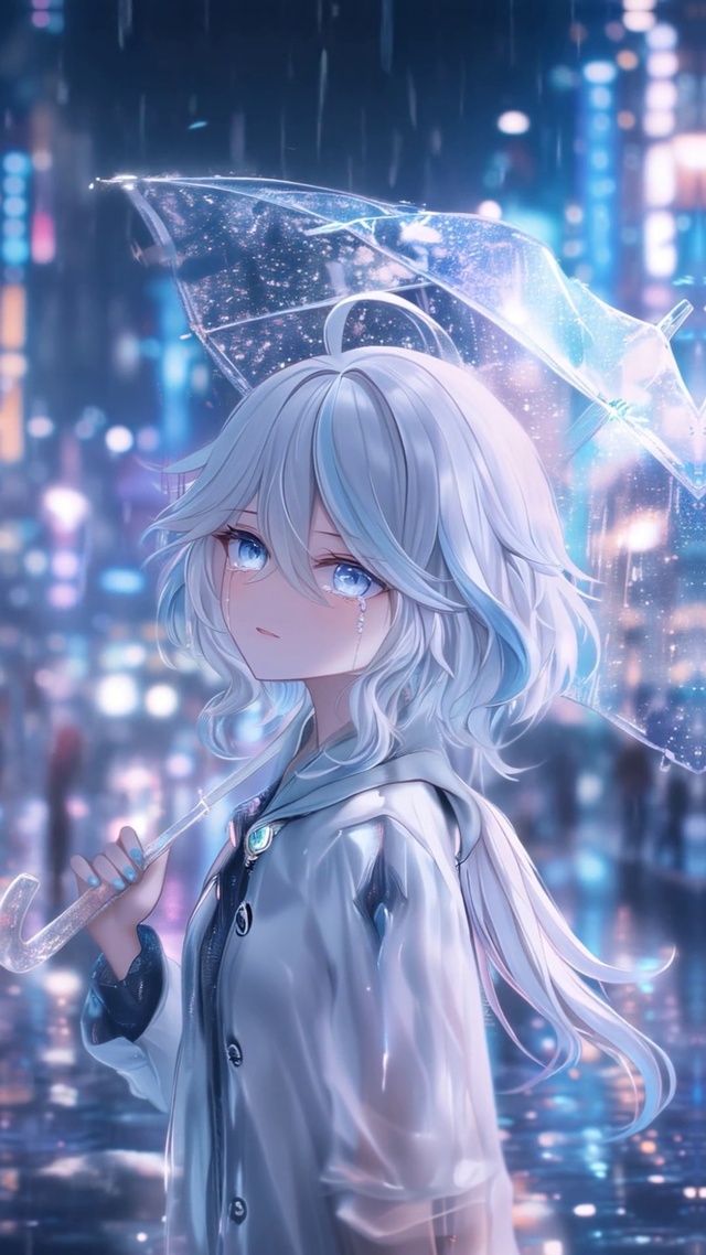 水神芙宁娜伤感/雨中伤感