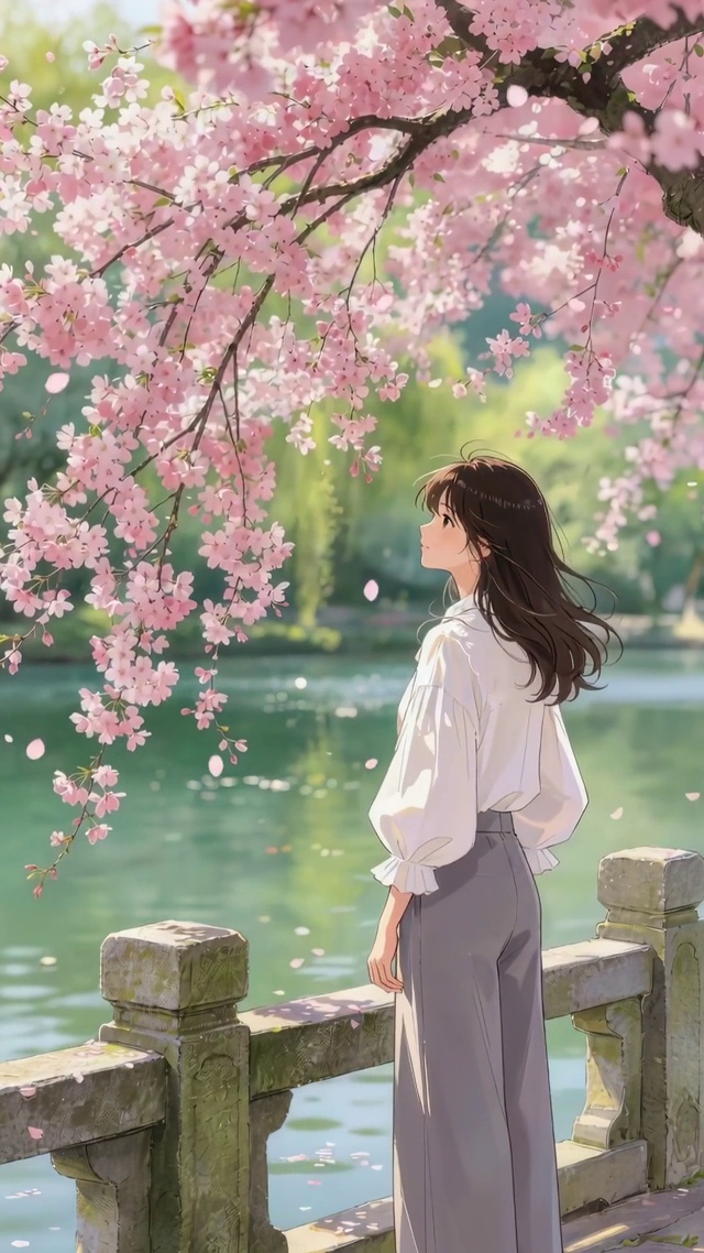 樱花树下