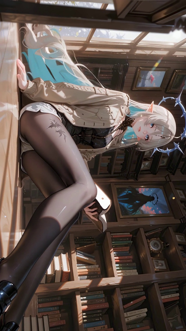 书房黑丝萝莉卡提西娅