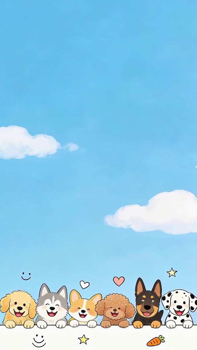 可爱修狗壁纸