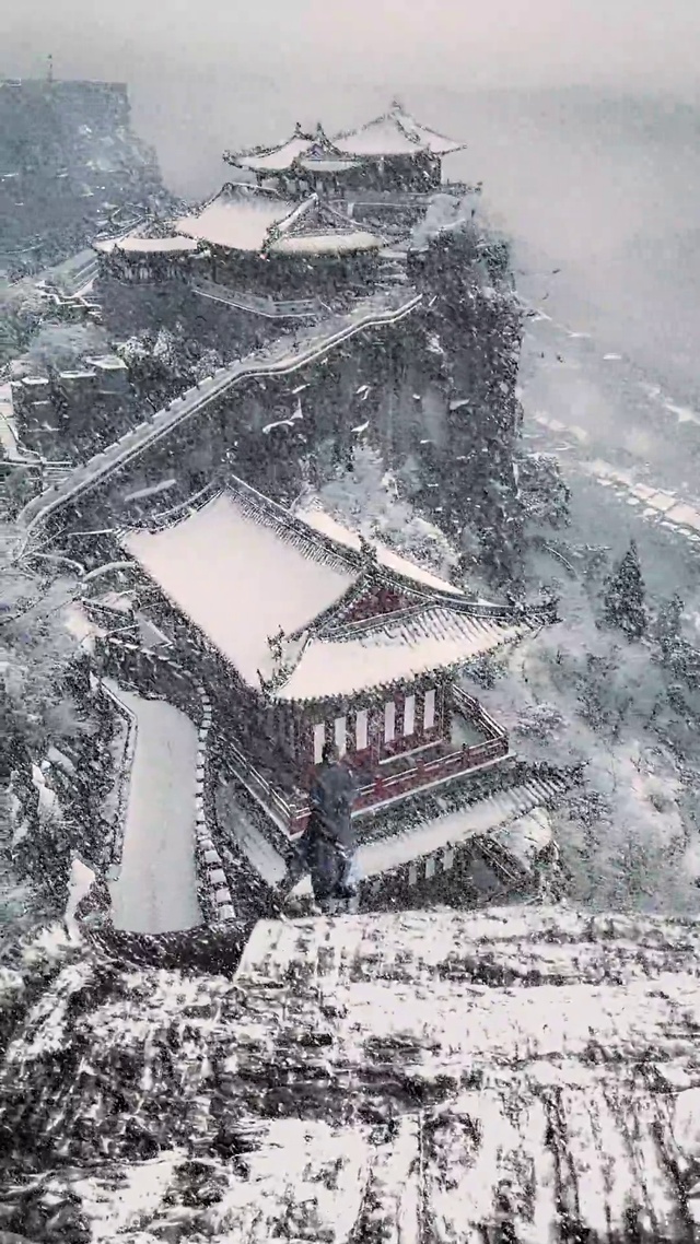 古风雪景意境