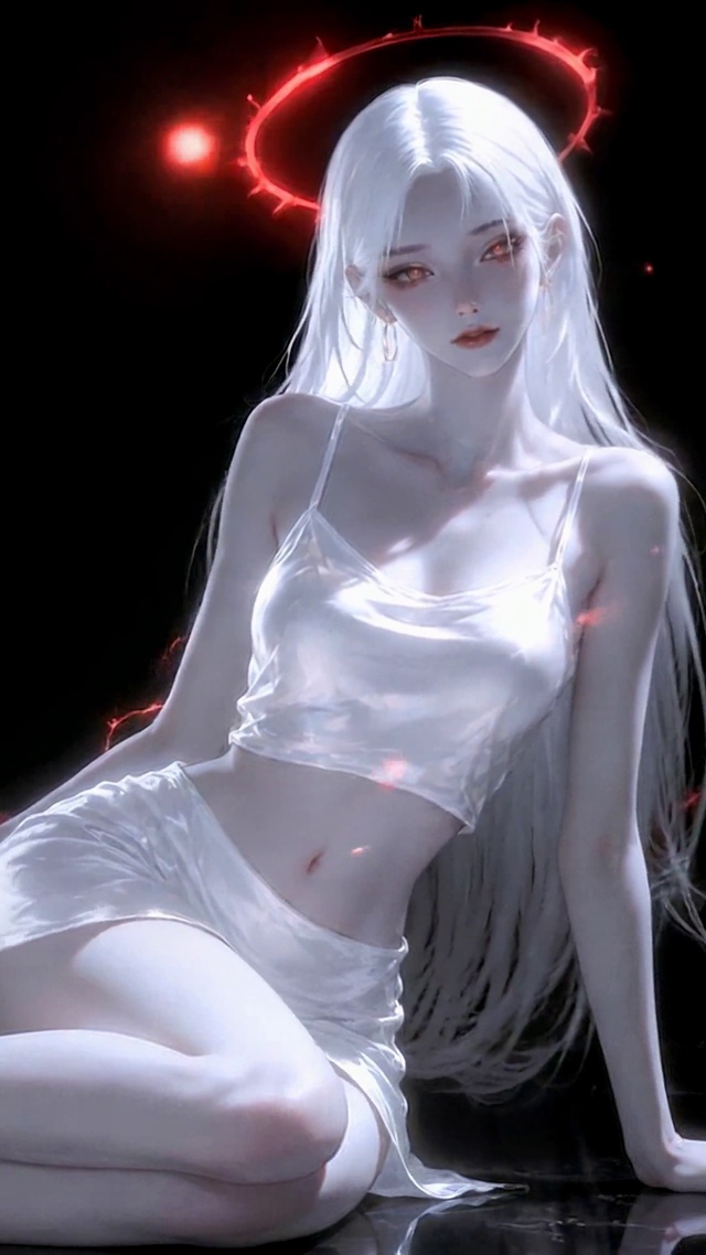 暗黑白发性感女神