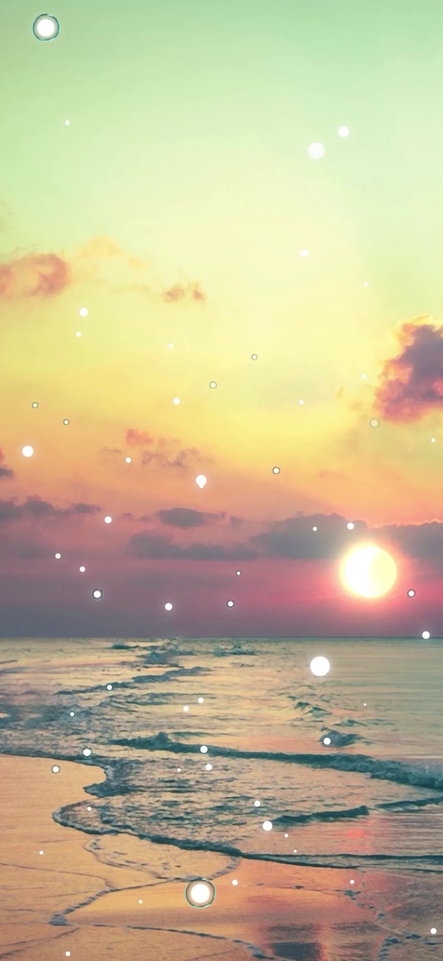 海滩太阳彩云