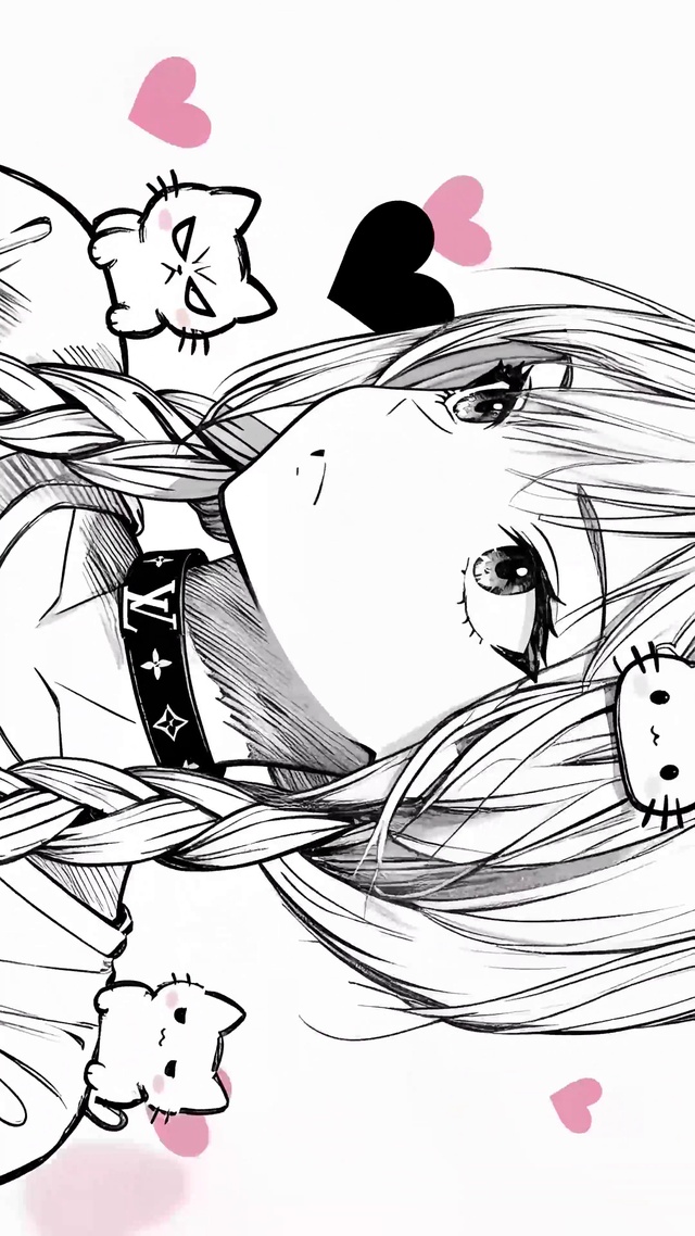 线稿可爱萝莉kuroha欲语