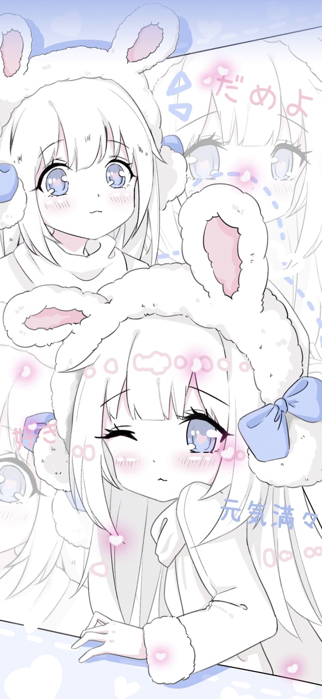 元气满满冬日漫画少女