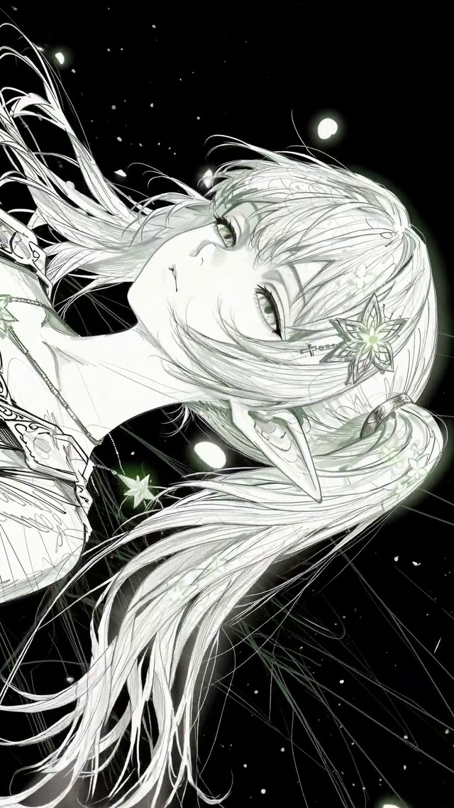 双马尾素描女孩