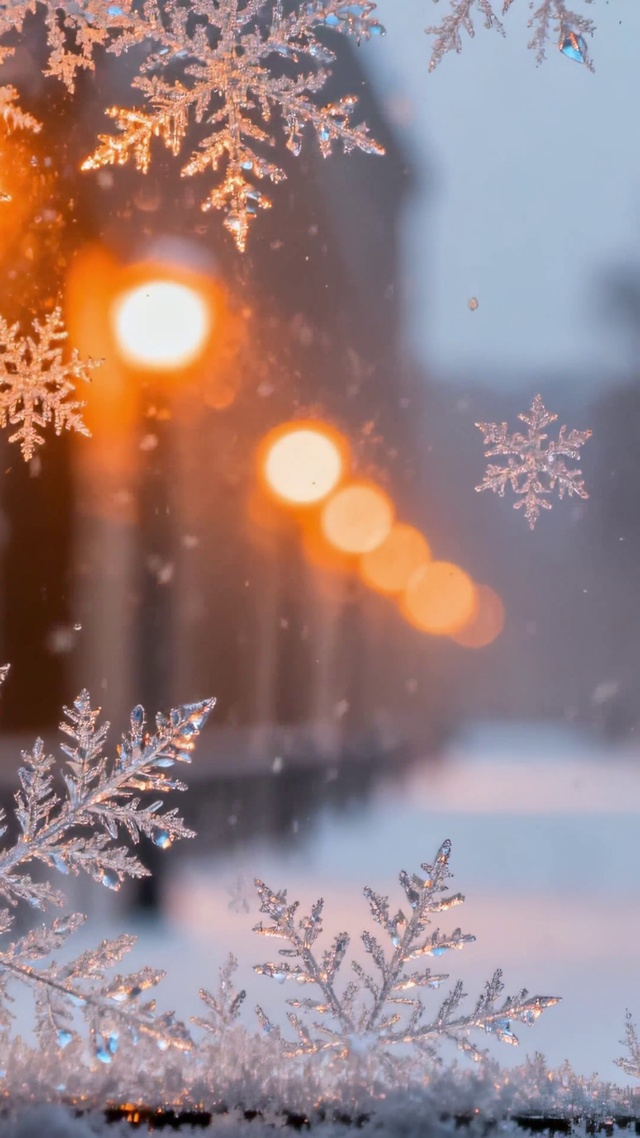 冬窗雪景