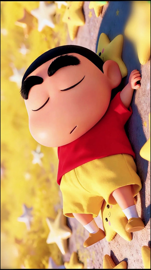 星星地酣睡小新