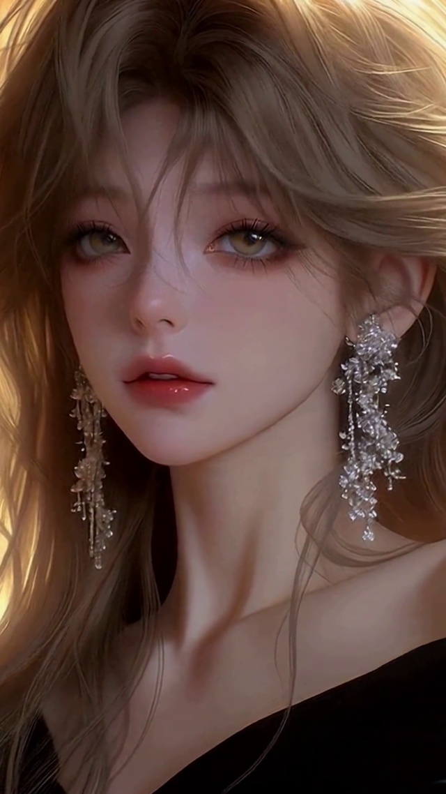 暖光玫瑰氛围感美少女