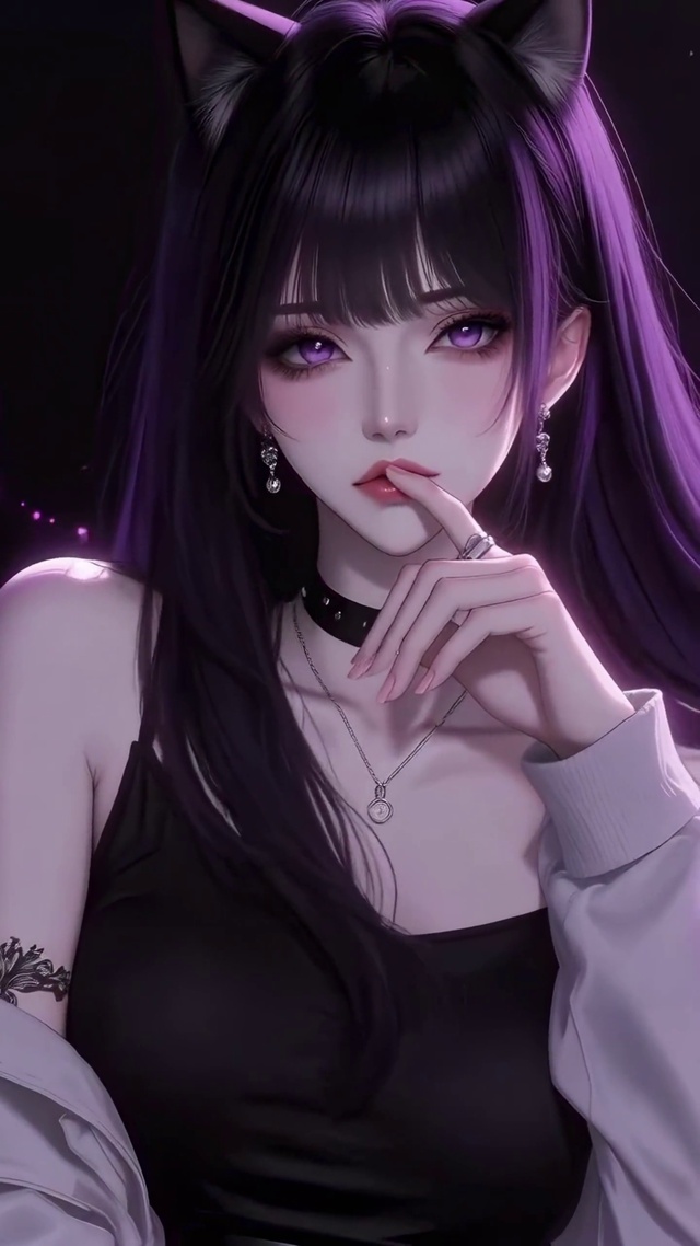 暗黑简约猫系女孩