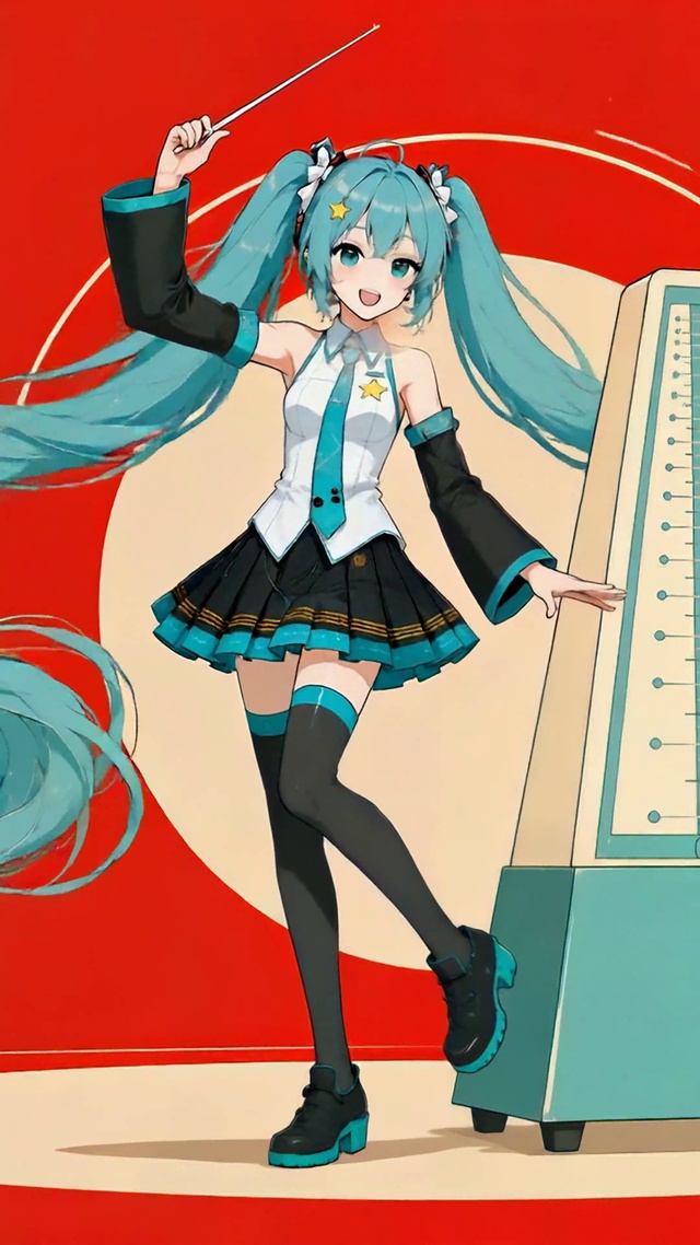 初音未来音乐指挥少女