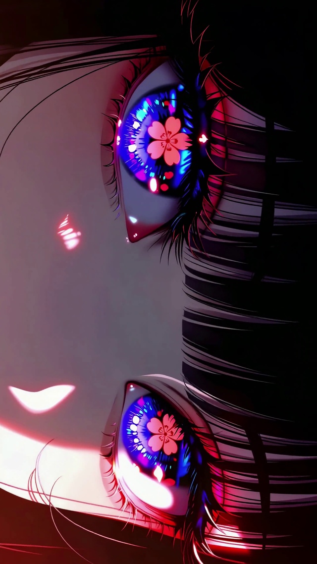 樱花霓虹瞳：眨眼动态