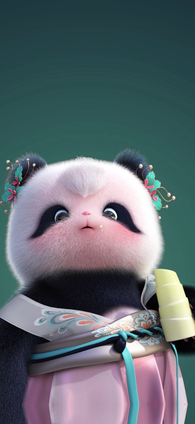 偷看手机啃竹笋
